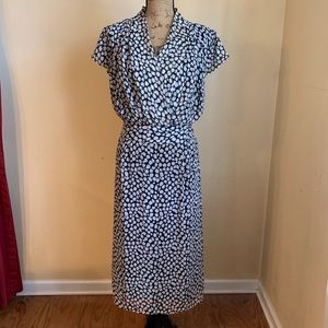 Lane Bryant Size 18 Black and White chiffon dress